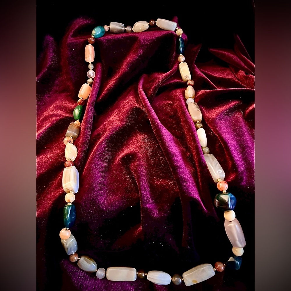 Natural Polished Quartz Necklace